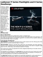 Ledlenser P Series Flashlights and H Series Headlamps