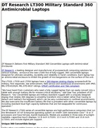 DT Research LT300 Military Standard 360 Antimicrobial Laptops