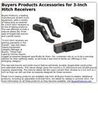 Buyers Products Accessories for 3-Inch Hitch Receivers