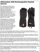 Milwaukee USB Rechargeable Heated Gloves