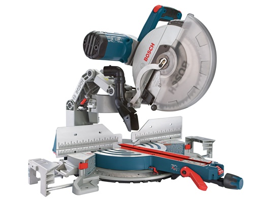 Look ma, no rails! The new GCM12SD 12” Dual-Bevel Glide Miter Saw from Bosch uses a butter-smooth Axial Glide system. 