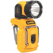 The DeWalt 12 Volt MAX* work light is barely larger than its battery.