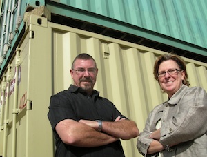 (L-R) Patrick and Leslie Horn lead Three Squared, Inc., a property development market leader in the cargo-based construction industry. 