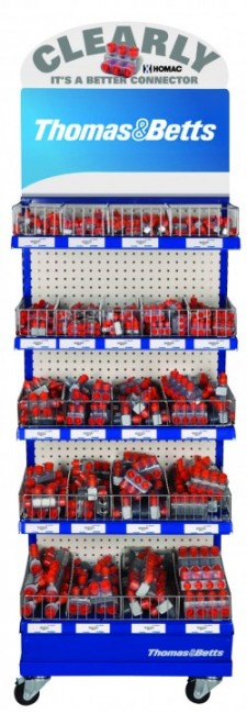 Thomas & Betts is offering a free merchandising display rack and a free bonus counter display with a qualifying order of certain Homac connector products through December 31, 2010. 