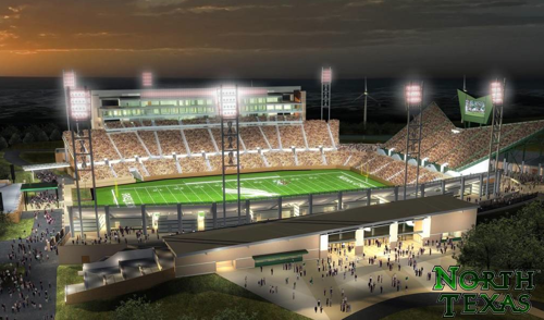 The University of North Texas has received a $2 million grant from the State Energy Conservation Office to install three wind turbines that will feed the electrical grid that provides power to UNT's new football stadium and other buildings on the west side of Interstate 35E.